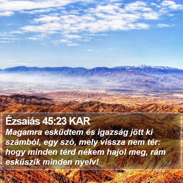 Ézsaiás 45:23 KAR Bible Study