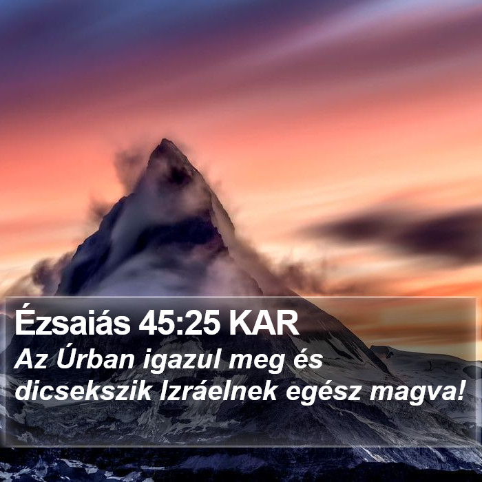 Ézsaiás 45:25 KAR Bible Study