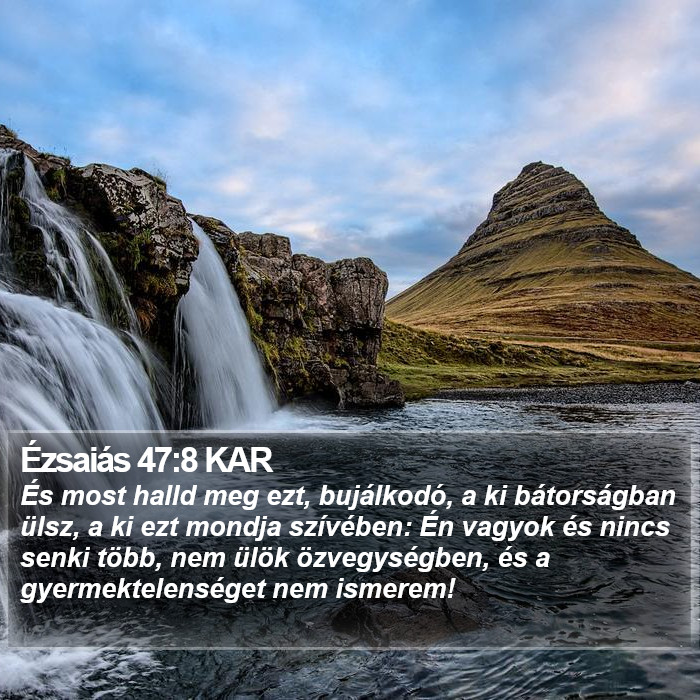 Ézsaiás 47:8 KAR Bible Study