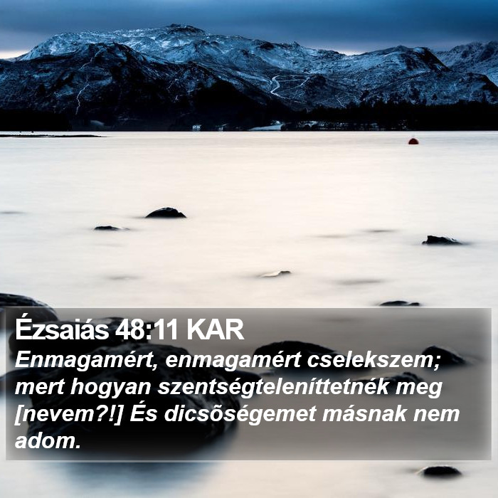 Ézsaiás 48:11 KAR Bible Study