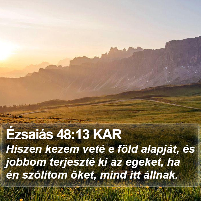 Ézsaiás 48:13 KAR Bible Study