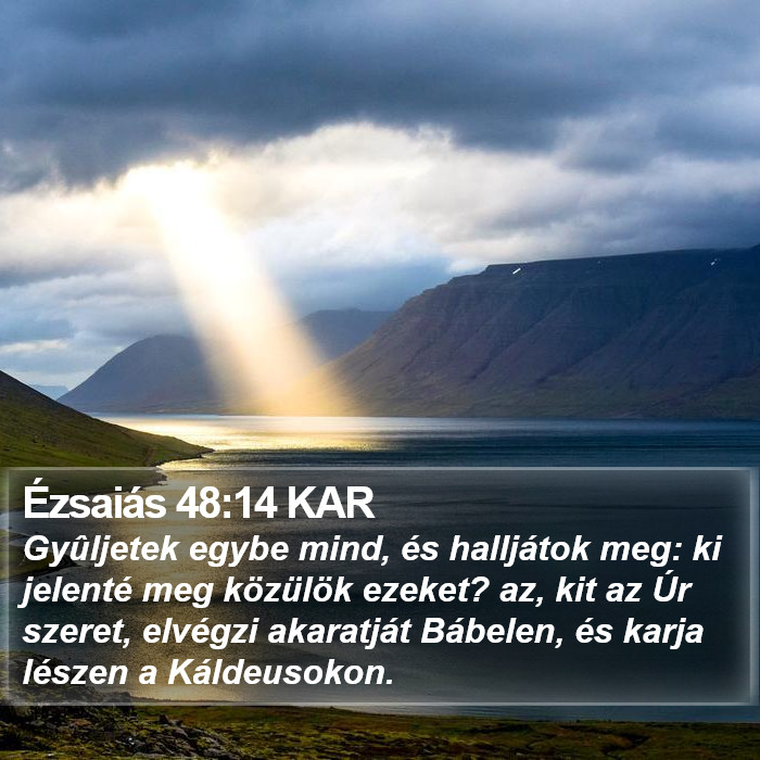 Ézsaiás 48:14 KAR Bible Study