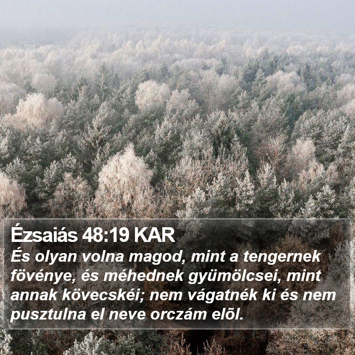 Ézsaiás 48:19 KAR Bible Study