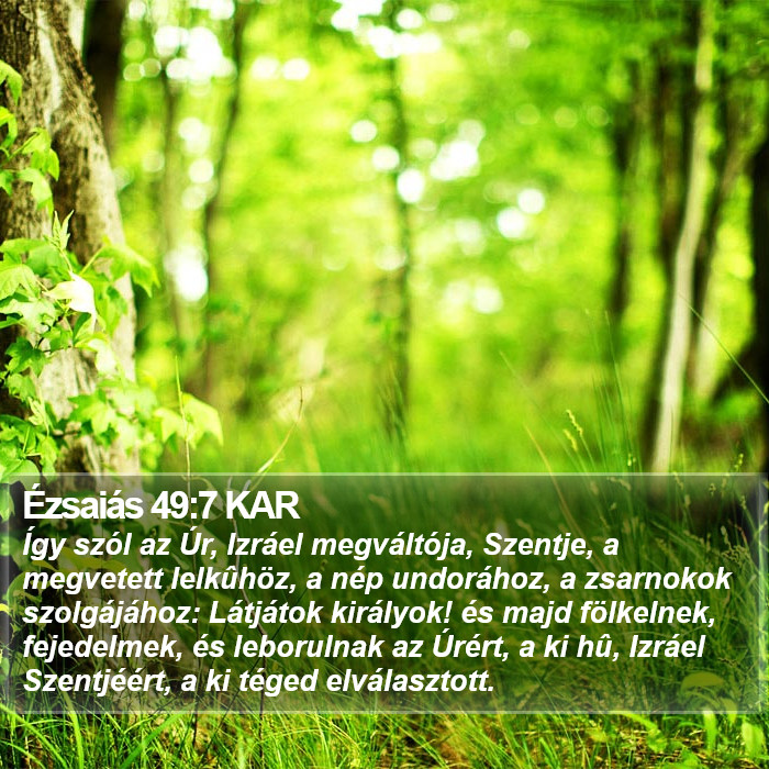 Ézsaiás 49:7 KAR Bible Study