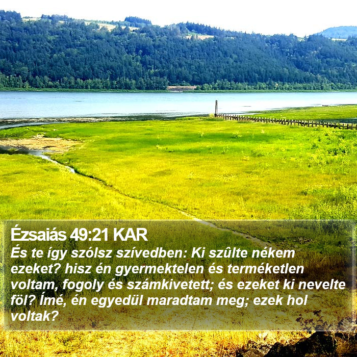 Ézsaiás 49:21 KAR Bible Study