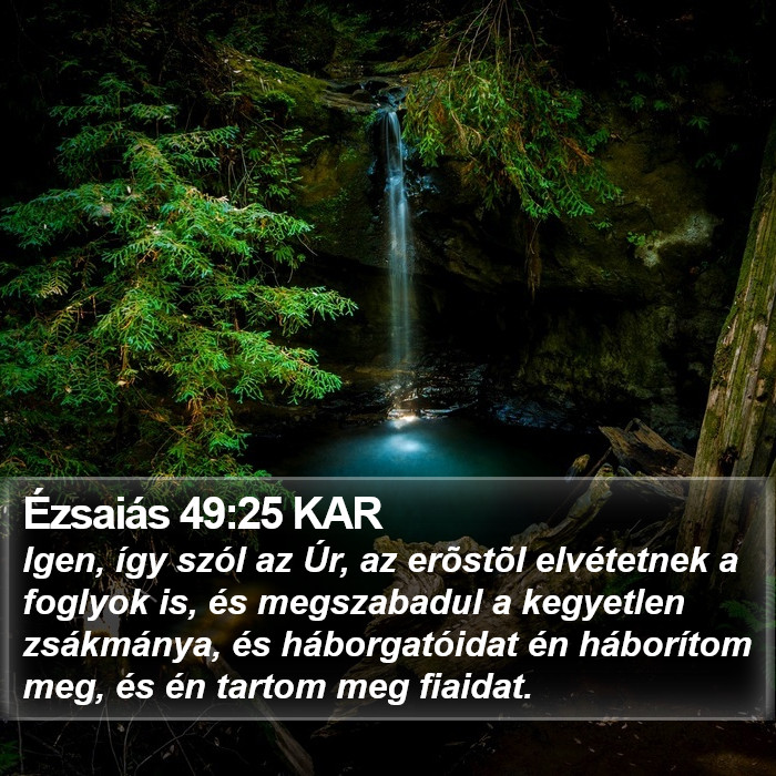 Ézsaiás 49:25 KAR Bible Study