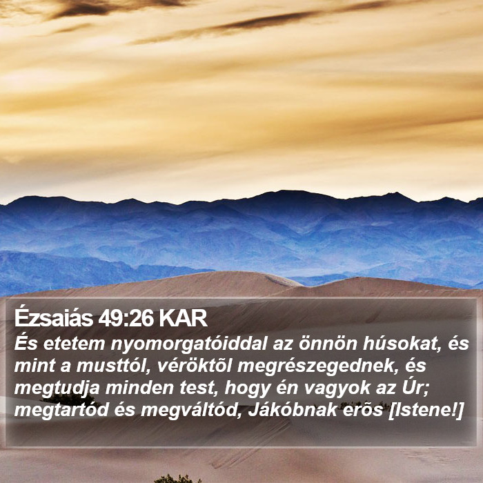 Ézsaiás 49:26 KAR Bible Study