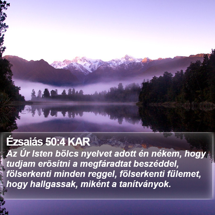 Ézsaiás 50:4 KAR Bible Study