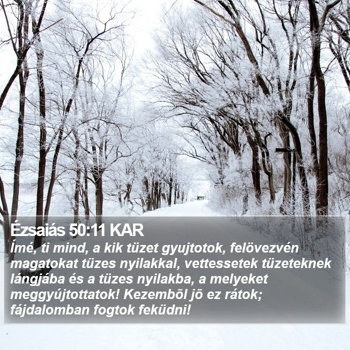 Ézsaiás 50:11 KAR Bible Study