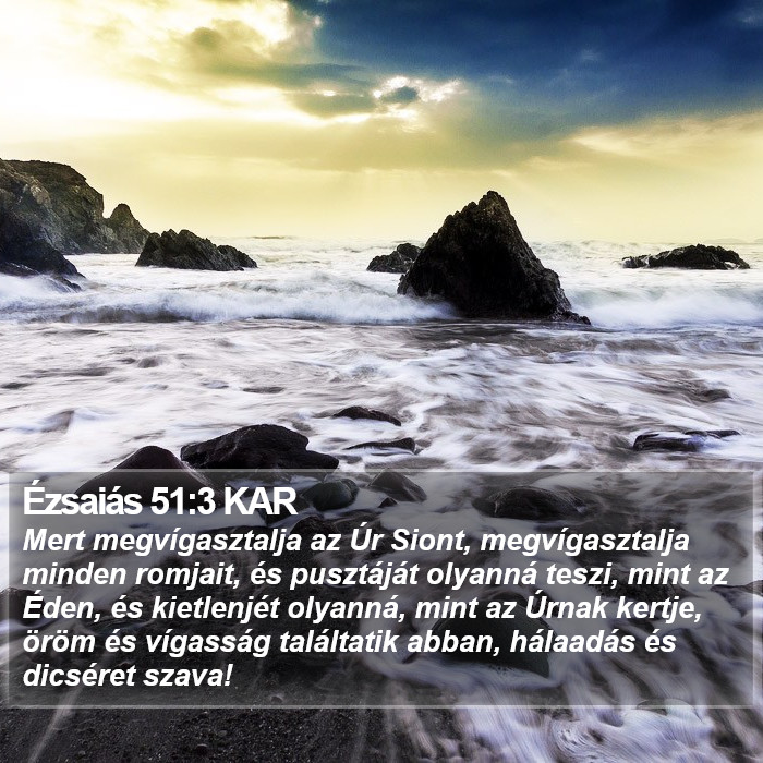 Ézsaiás 51:3 KAR Bible Study