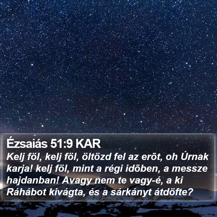 Ézsaiás 51:9 KAR Bible Study