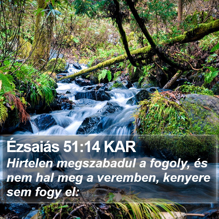 Ézsaiás 51:14 KAR Bible Study