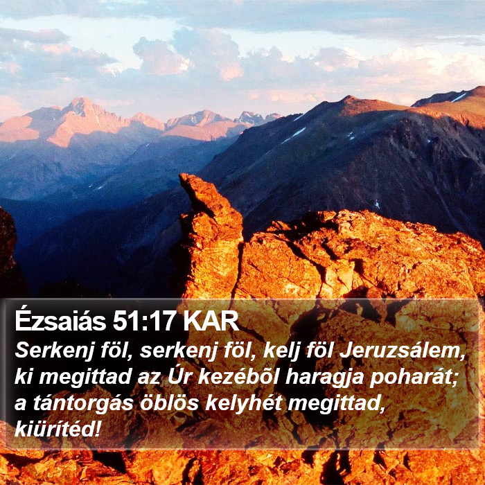 Ézsaiás 51:17 KAR Bible Study