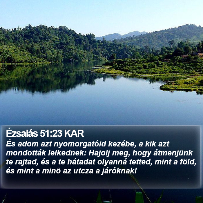 Ézsaiás 51:23 KAR Bible Study