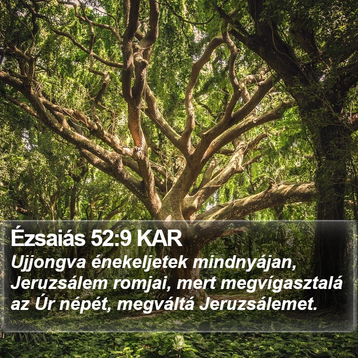 Ézsaiás 52:9 KAR Bible Study