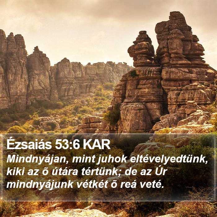 Ézsaiás 53:6 KAR Bible Study