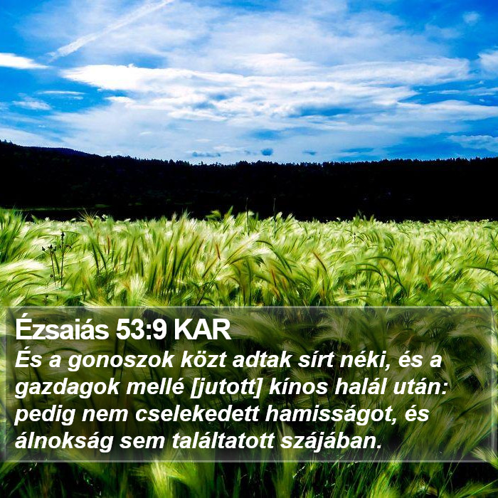 Ézsaiás 53:9 KAR Bible Study