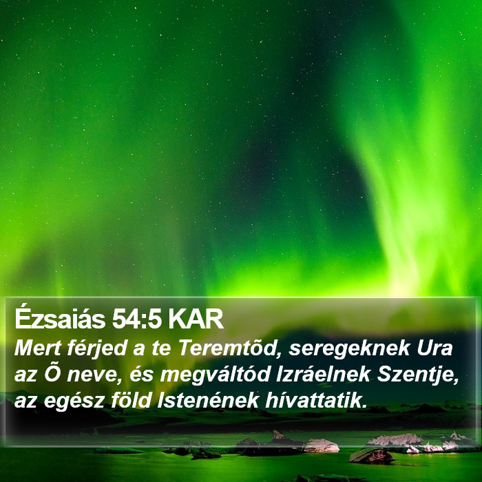 Ézsaiás 54:5 KAR Bible Study