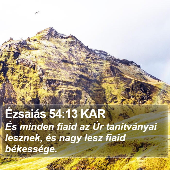 Ézsaiás 54:13 KAR Bible Study