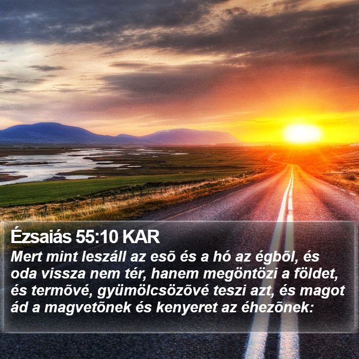 Ézsaiás 55:10 KAR Bible Study