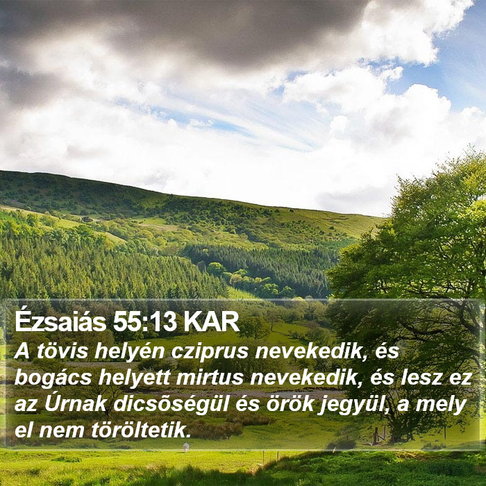 Ézsaiás 55:13 KAR Bible Study