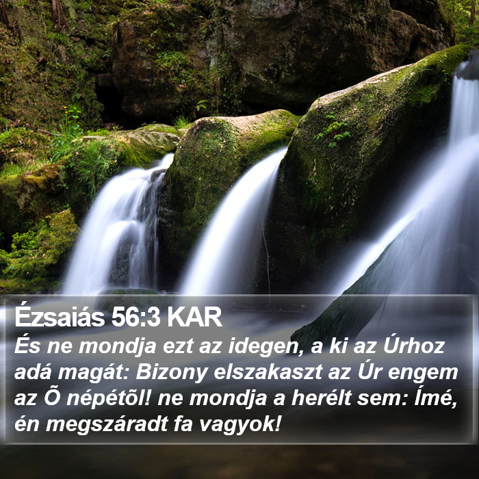 Ézsaiás 56:3 KAR Bible Study