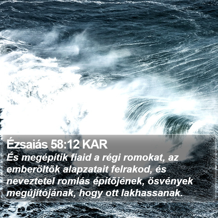 Ézsaiás 58:12 KAR Bible Study