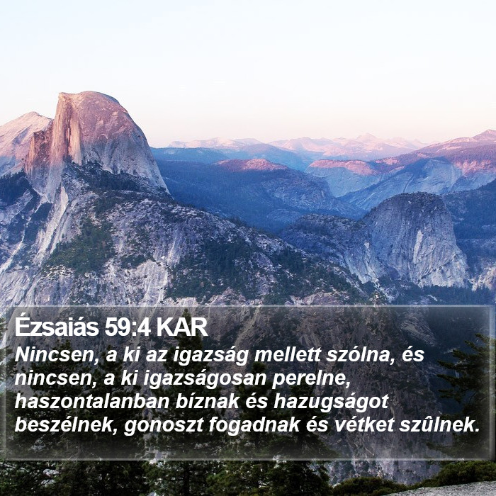 Ézsaiás 59:4 KAR Bible Study