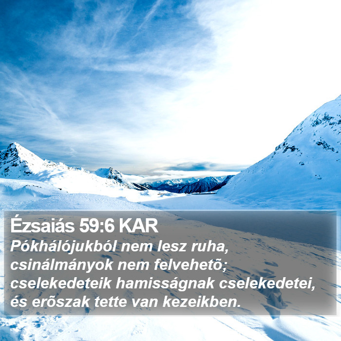 Ézsaiás 59:6 KAR Bible Study