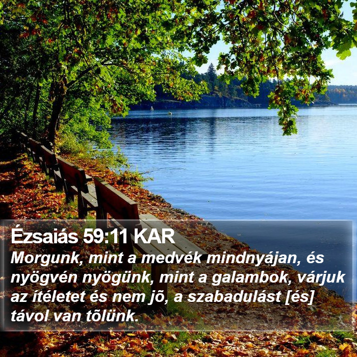 Ézsaiás 59:11 KAR Bible Study