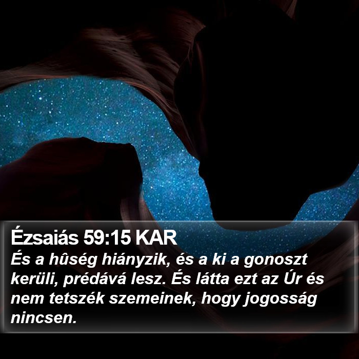 Ézsaiás 59:15 KAR Bible Study