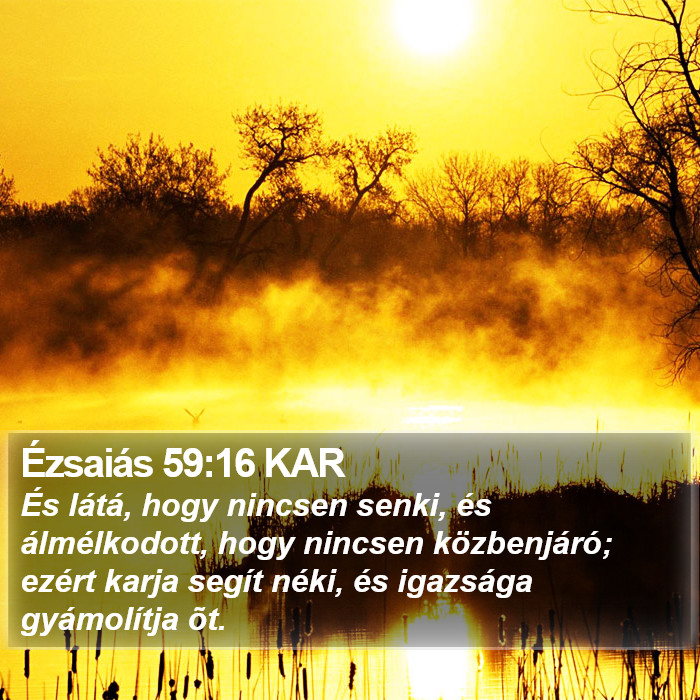 Ézsaiás 59:16 KAR Bible Study