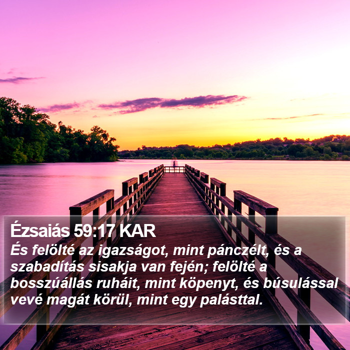 Ézsaiás 59:17 KAR Bible Study