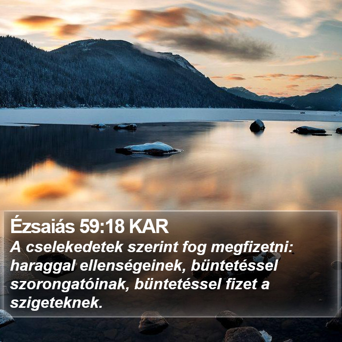 Ézsaiás 59:18 KAR Bible Study