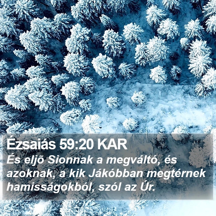 Ézsaiás 59:20 KAR Bible Study