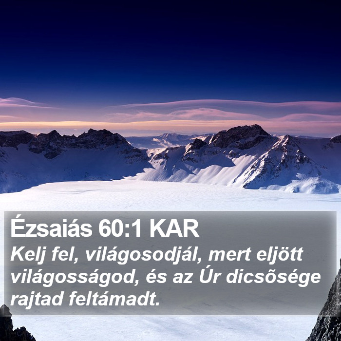 Ézsaiás 60:1 KAR Bible Study