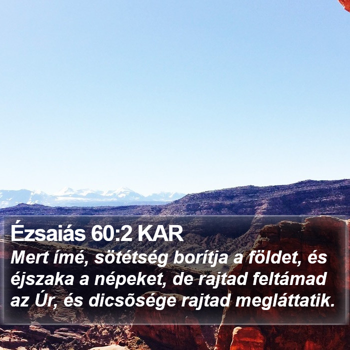 Ézsaiás 60:2 KAR Bible Study