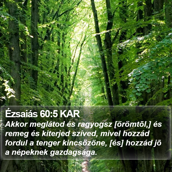 Ézsaiás 60:5 KAR Bible Study