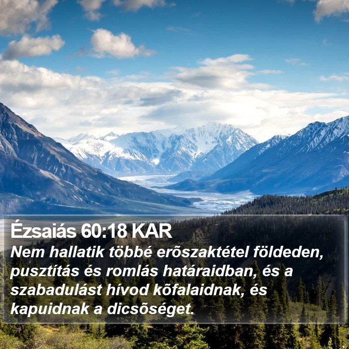 Ézsaiás 60:18 KAR Bible Study