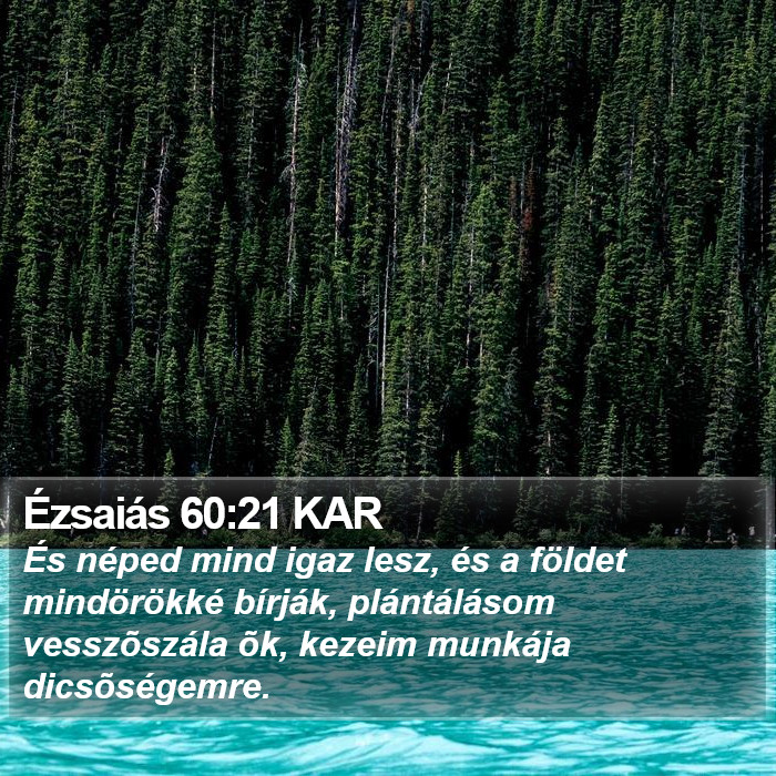 Ézsaiás 60:21 KAR Bible Study