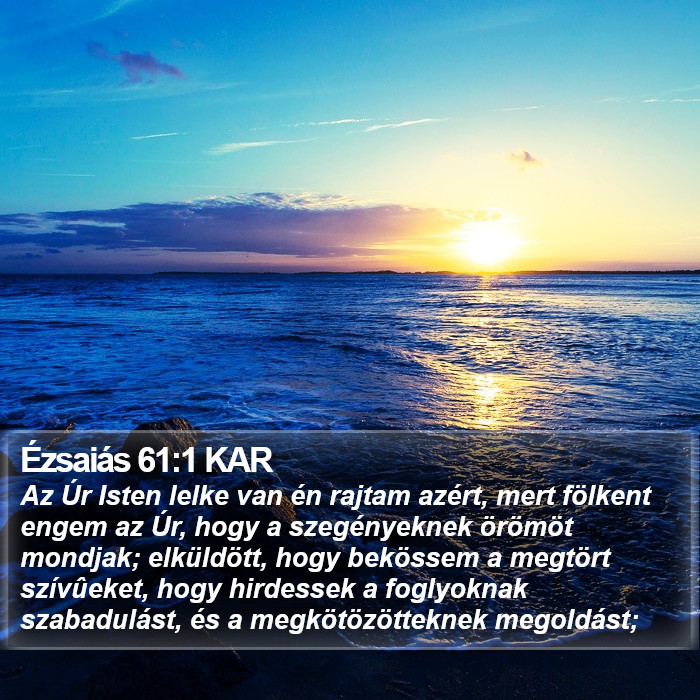 Ézsaiás 61:1 KAR Bible Study