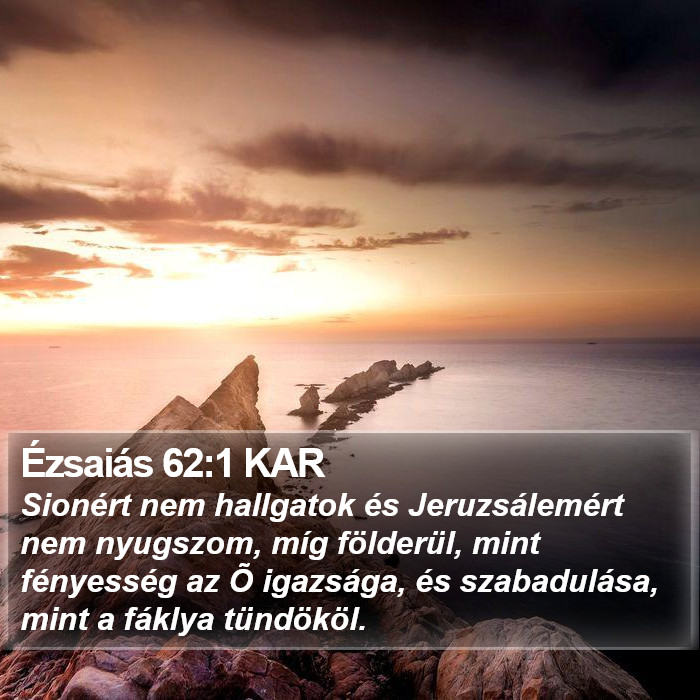 Ézsaiás 62:1 KAR Bible Study