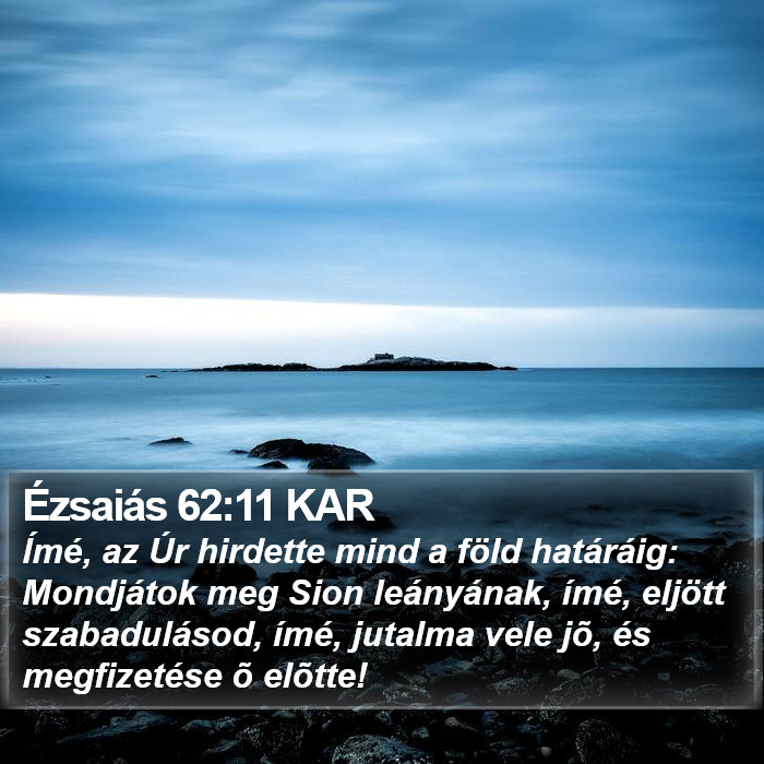 Ézsaiás 62:11 KAR Bible Study