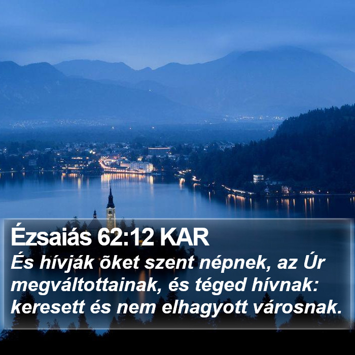 Ézsaiás 62:12 KAR Bible Study