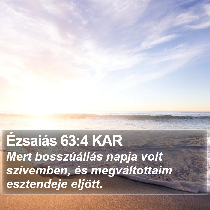 Ézsaiás 63:4 KAR Bible Study