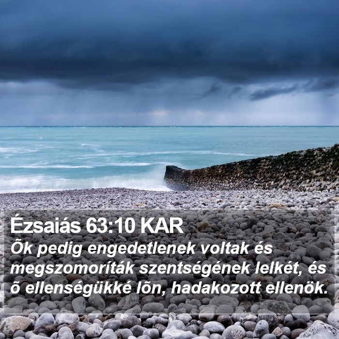 Ézsaiás 63:10 KAR Bible Study