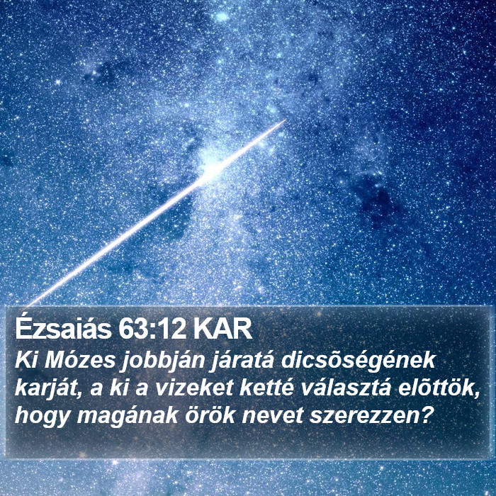 Ézsaiás 63:12 KAR Bible Study