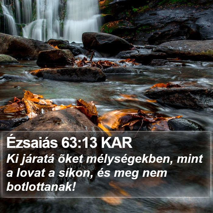 Ézsaiás 63:13 KAR Bible Study