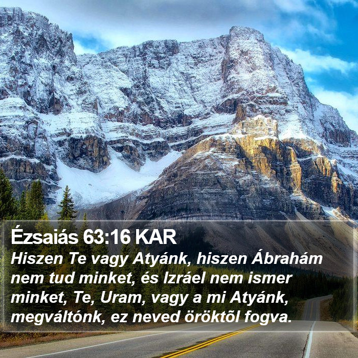 Ézsaiás 63:16 KAR Bible Study