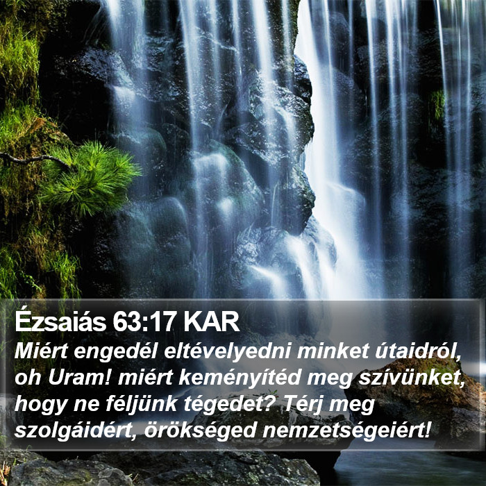 Ézsaiás 63:17 KAR Bible Study